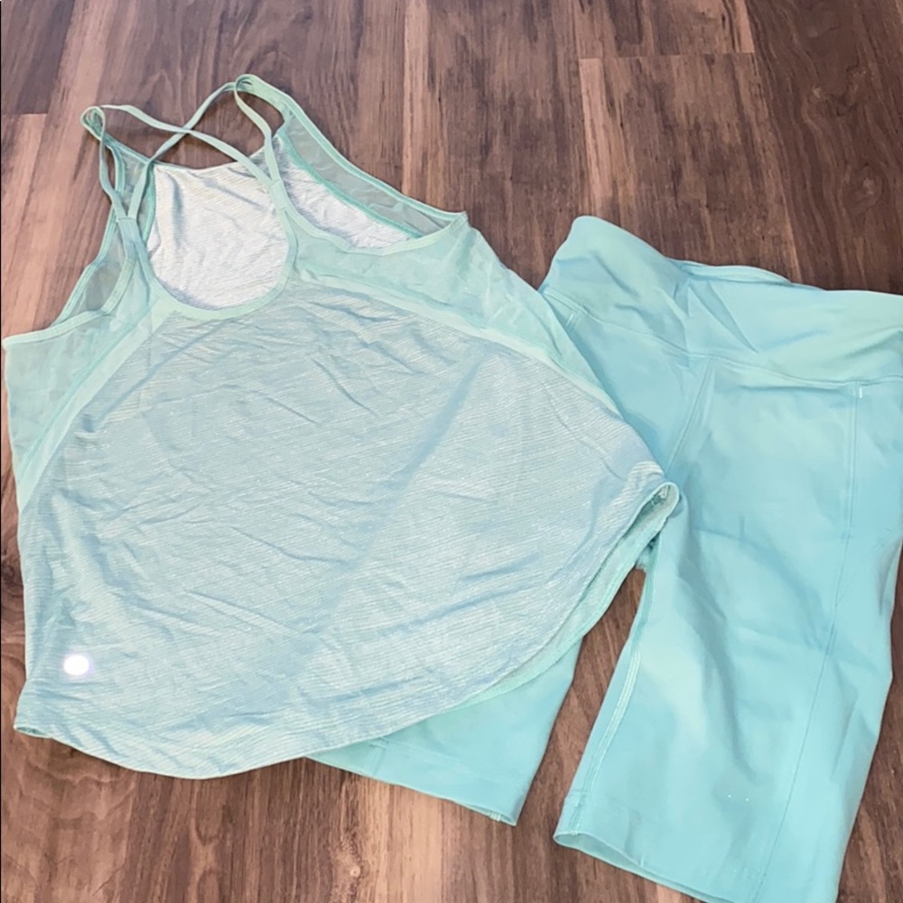Mint blue lulu lemon set